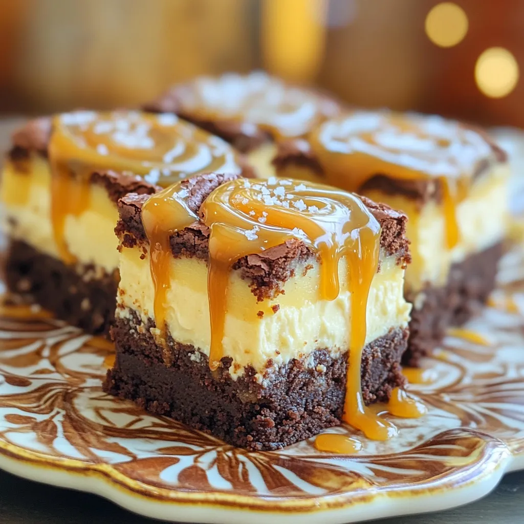 Caramel Swirl Cheesecake Brownies Irresistible Treat