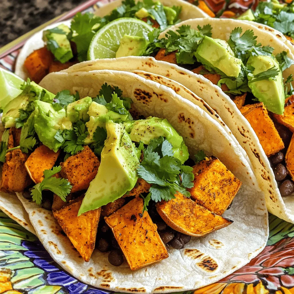 Sweet Potato Black Bean Tacos Flavorful Vegan Dish