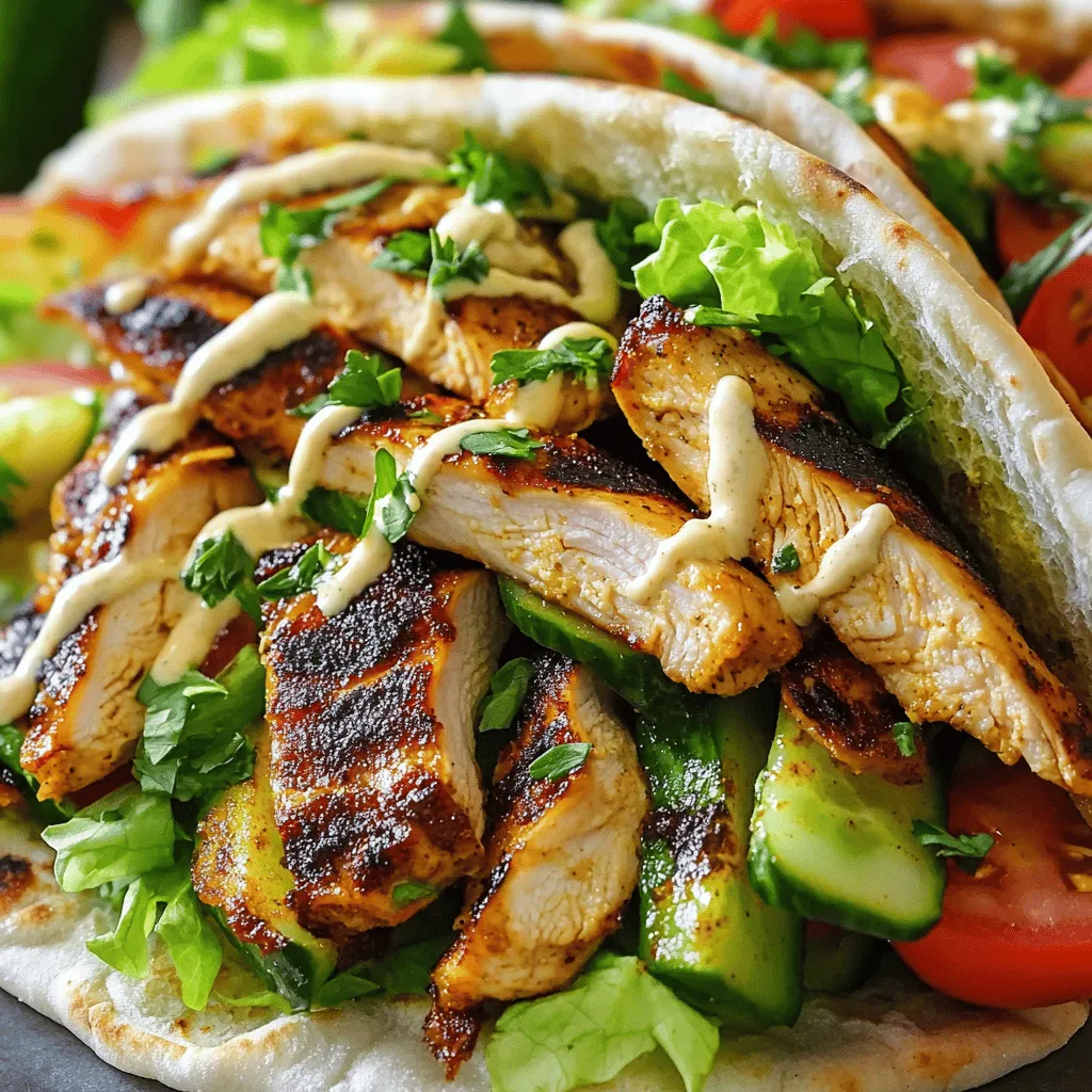 Chicken Shawarma with Creamy Garlic Sauce Delight
