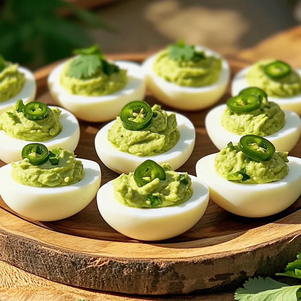 Avocado Deviled Eggs Delightfully Creamy Treat