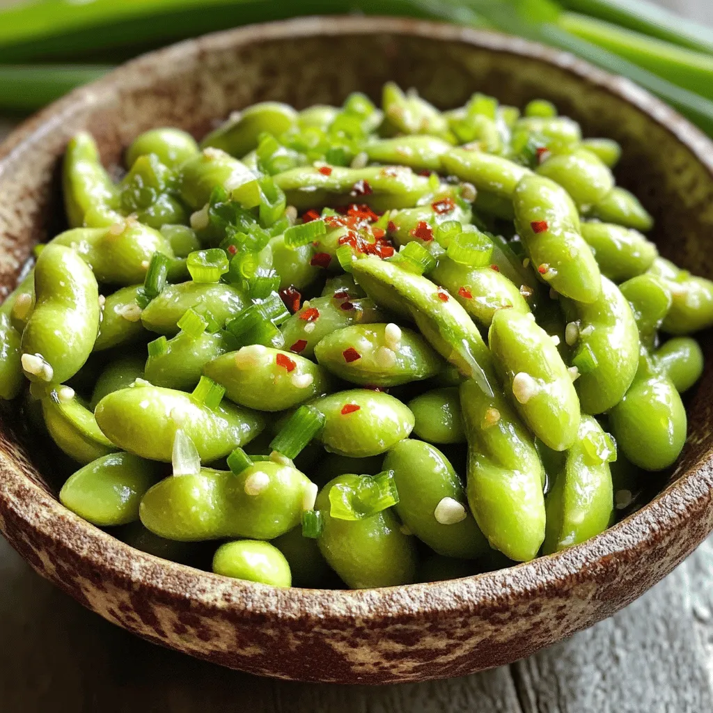 Spicy Garlic Edamame Tasty and Simple Snack Recipe