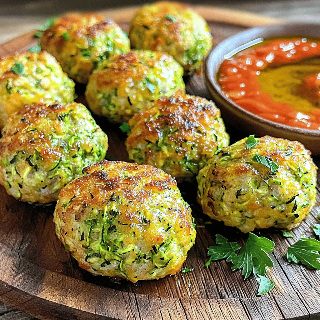 Baked Zucchini Meatballs Flavorful and Healthy Dish