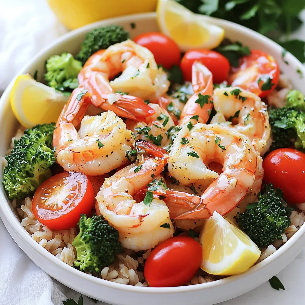 Garlic Butter Shrimp Bowls Sheet Pan Delight