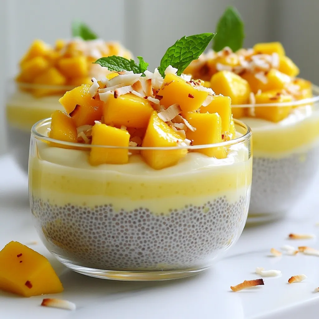 Mango Coconut Chia Pudding Delightful and Nutritious