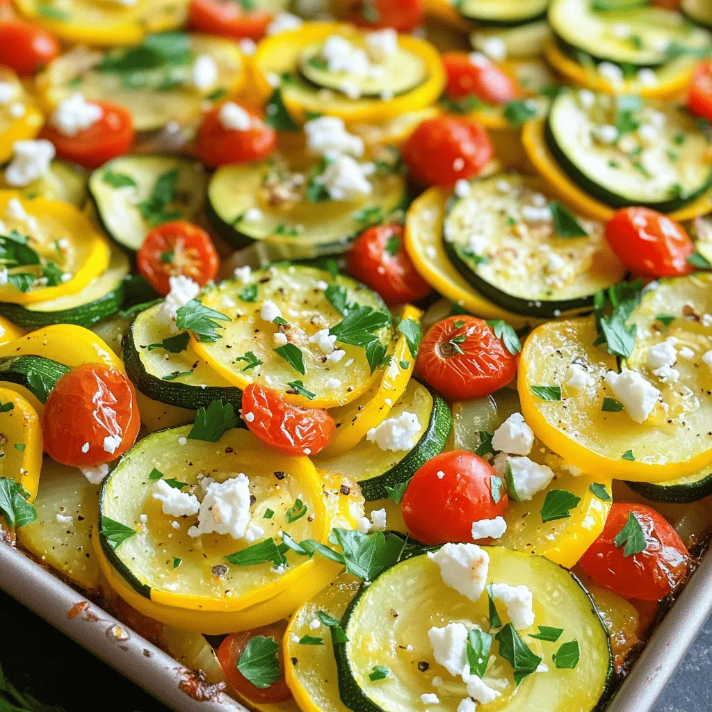 Mediterranean Squash Bake Flavorful and Easy Recipe