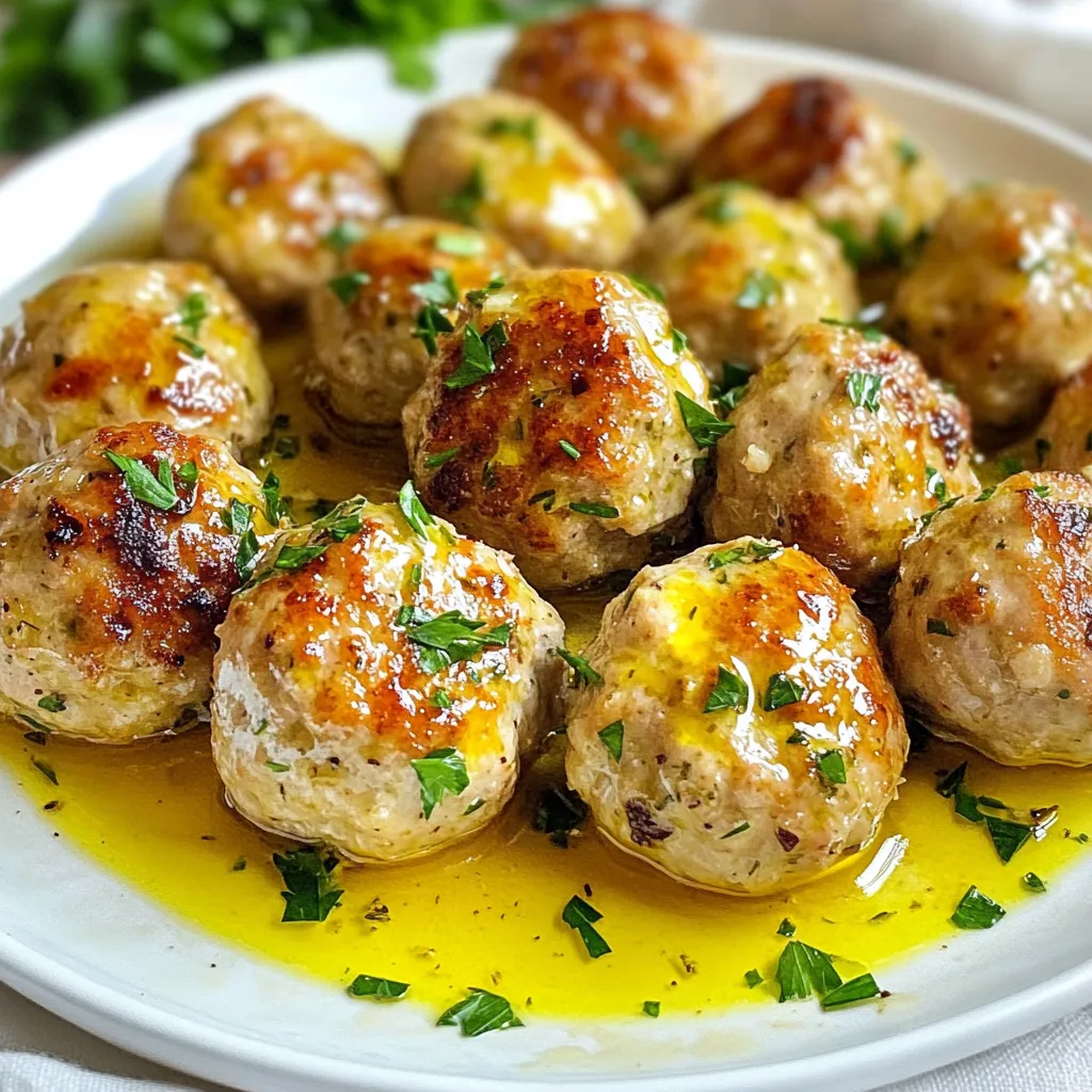 Garlic Herb Turkey Meatballs Flavorful and Easy Meal