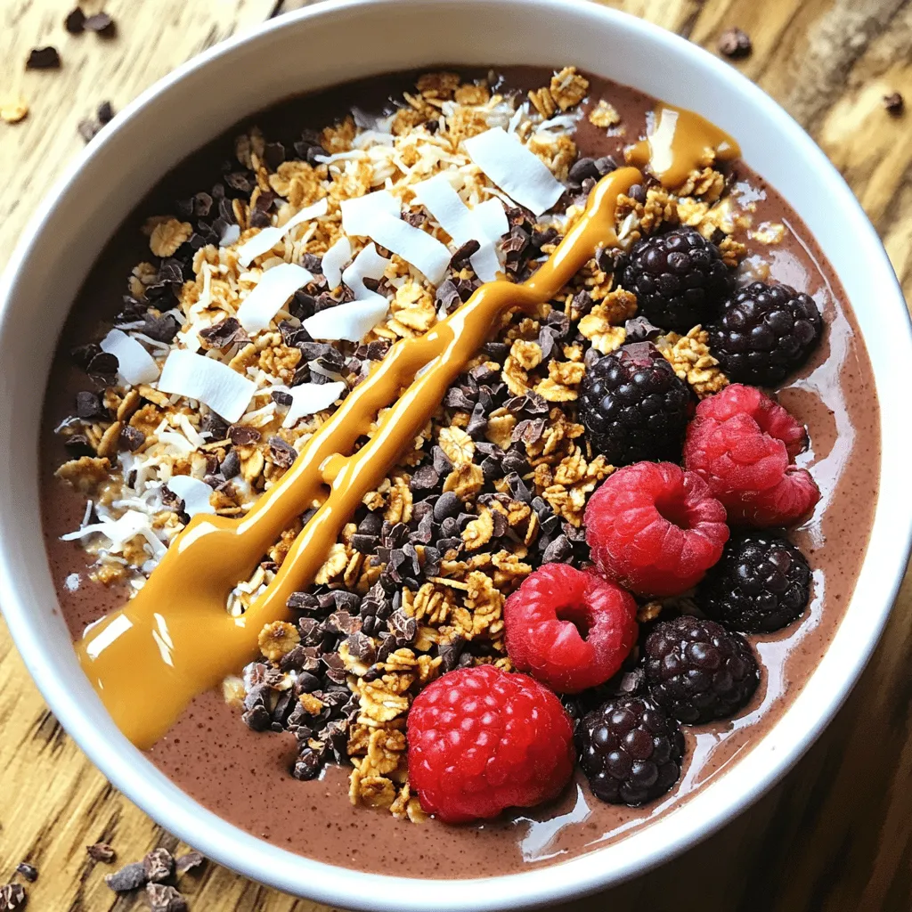 Chocolate Peanut Butter Smoothie Bowl Flavorful Delight