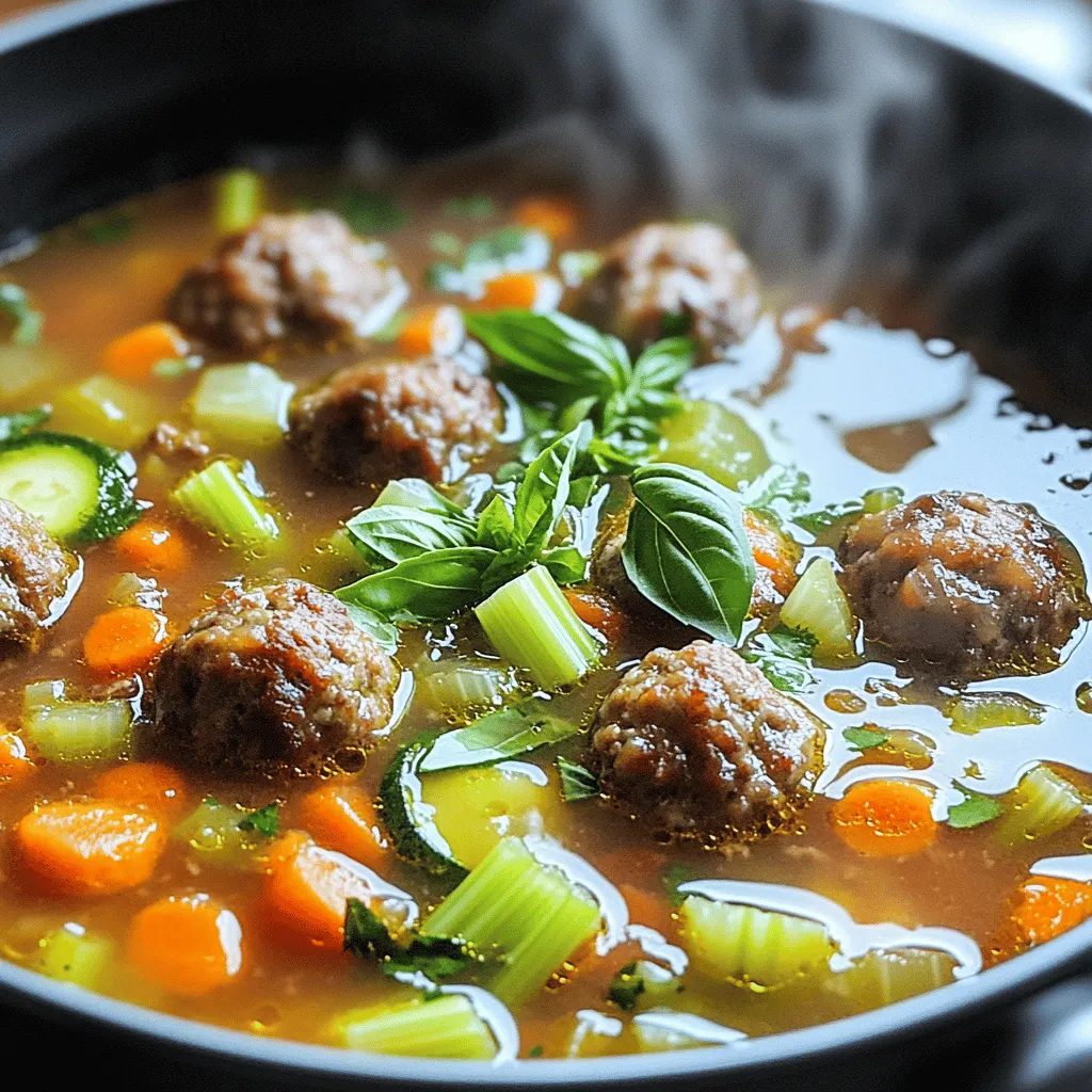 Italian Meatball Soup Hearty and Flavorful Comfort Food