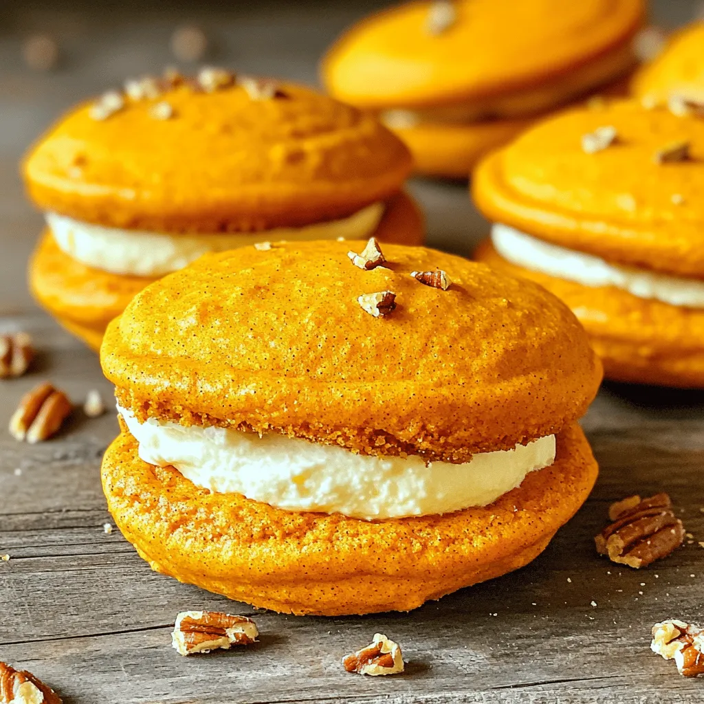 Pumpkin Spice Cream Cheese Whoopie Pies Delightful Treat