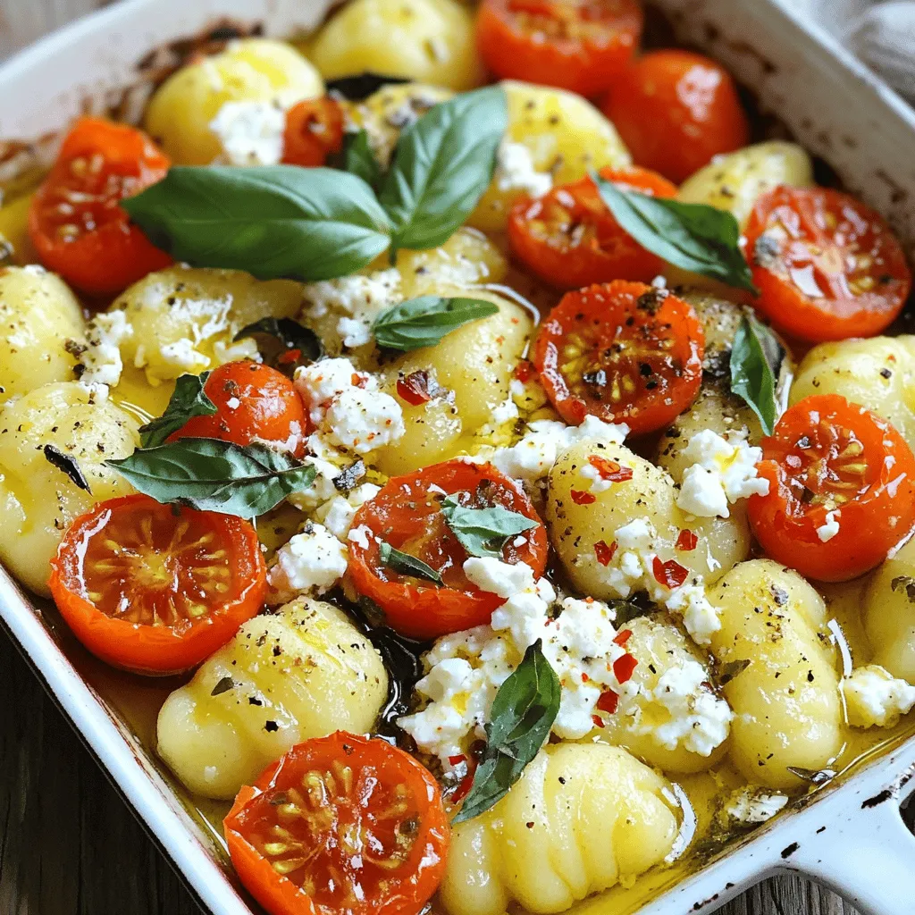 Feta and Tomato Baked Gnocchi Simple Comfort Meal