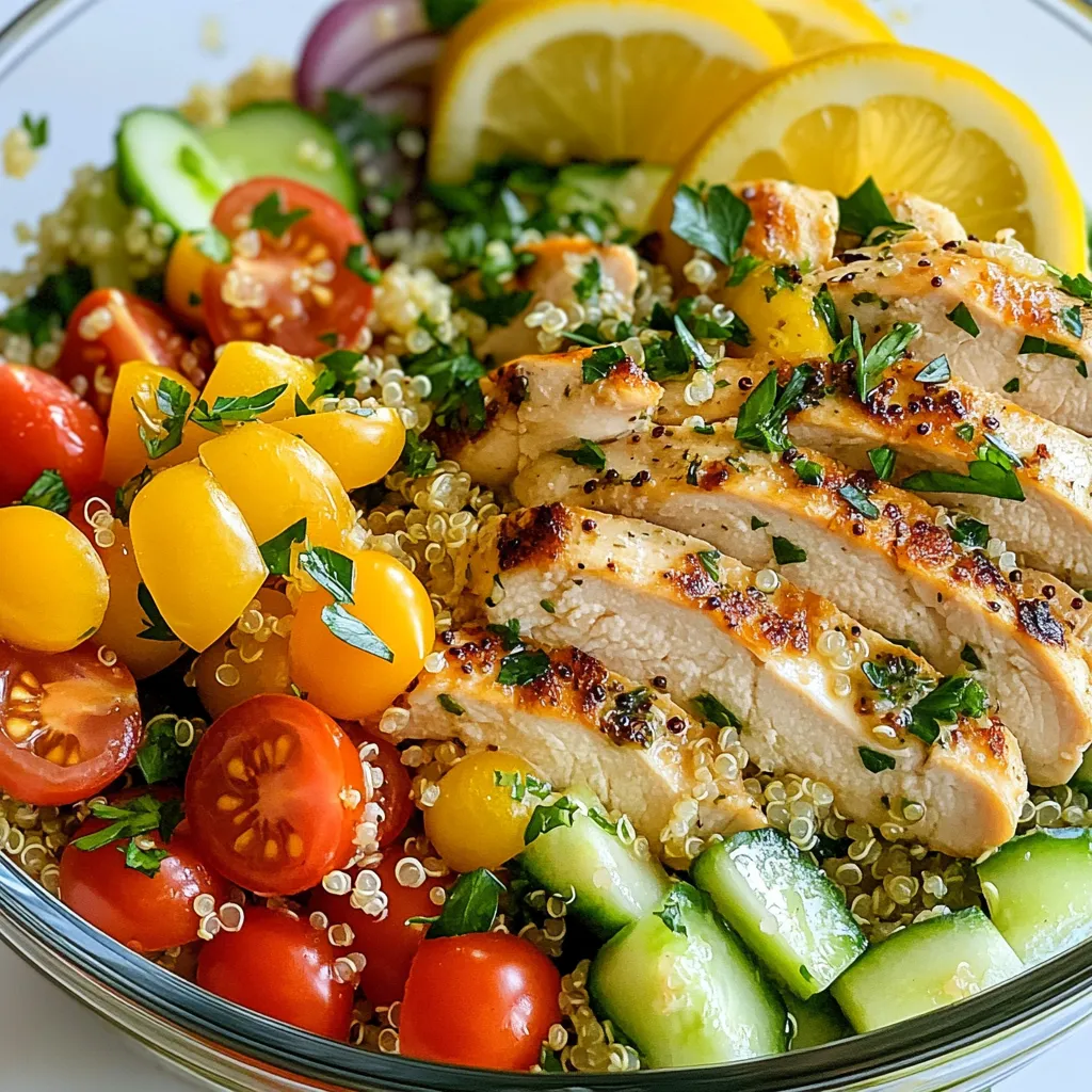 Lemon Herb Quinoa Chicken Salad Refreshing and Light