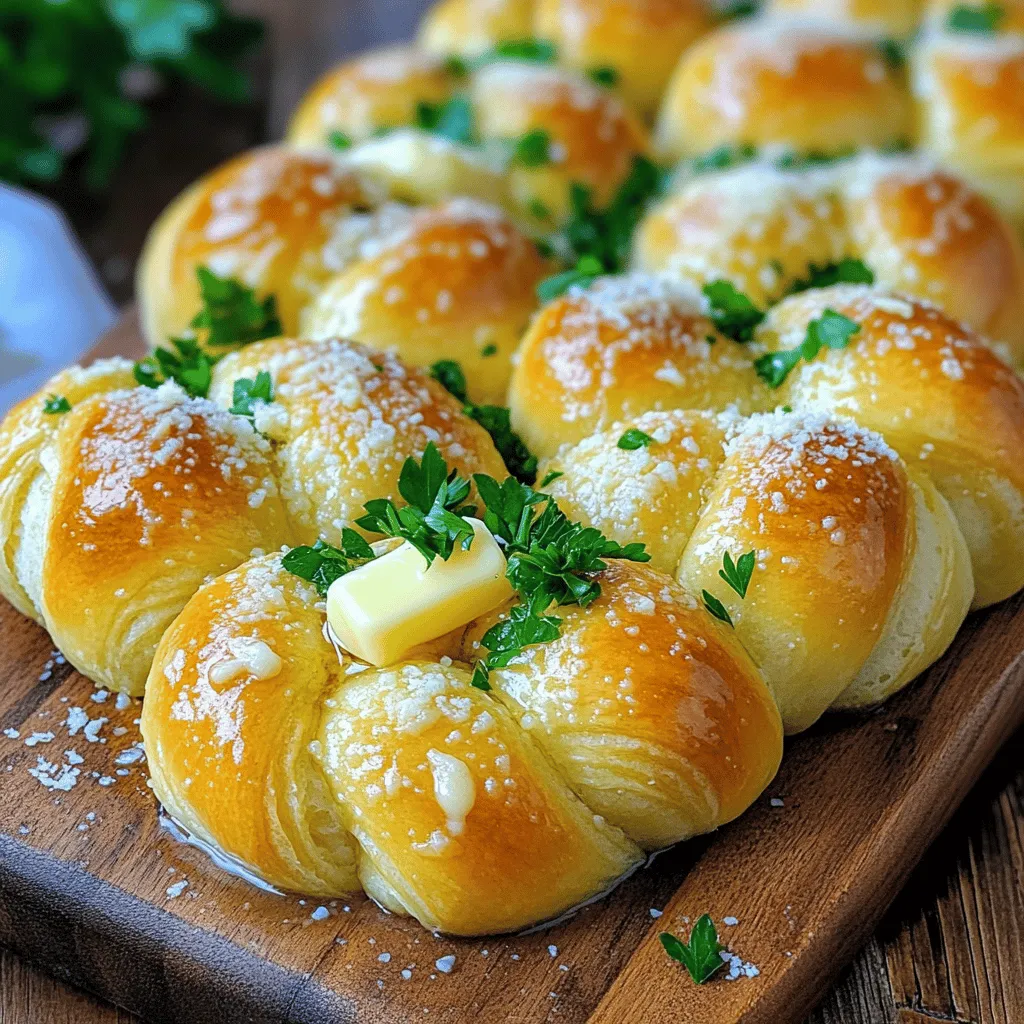 Garlic Parmesan Knotted Rolls Easy and Delicious Recipe