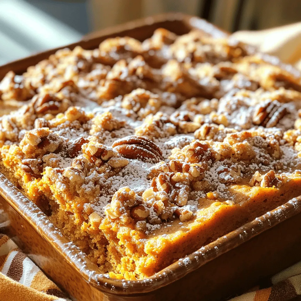 Pumpkin Pecan Streusel Coffee Cake Delightful Recipe