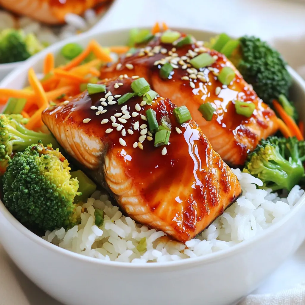 Teriyaki Salmon Rice Bowls Simple and Tasty Delight