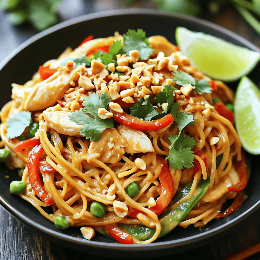 Thai Peanut Chicken Noodles Quick and Flavorful Dish