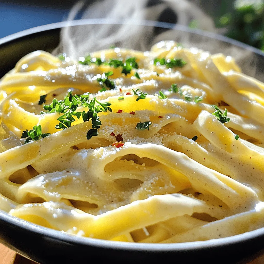 Creamy Garlic Pasta Enjoyable Weeknight Meal