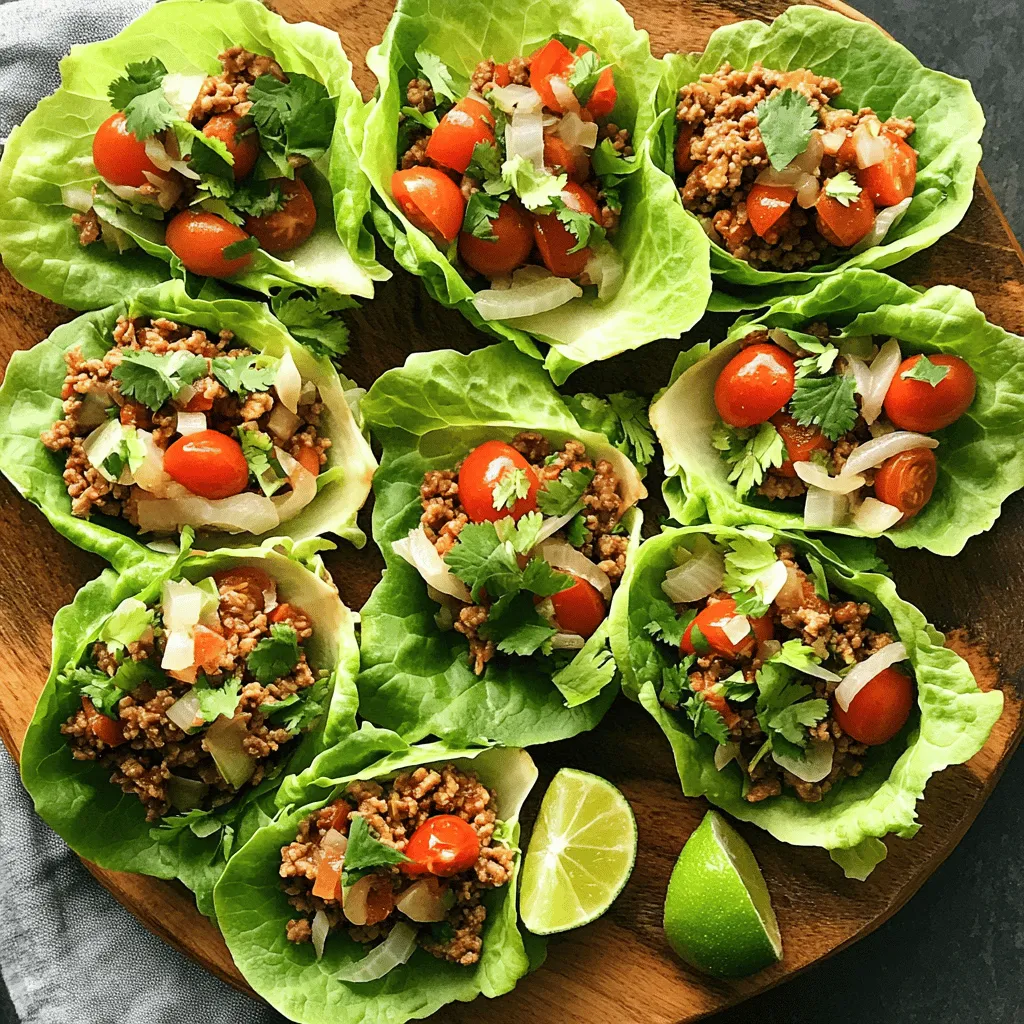 Turkey Taco Lettuce Wraps Flavorful and Fresh Meal