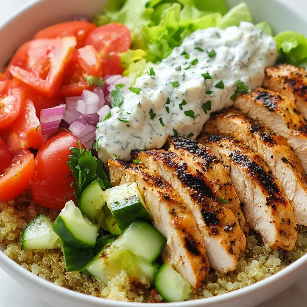 Greek Chicken Gyro Bowls Flavorful and Healthy Treat