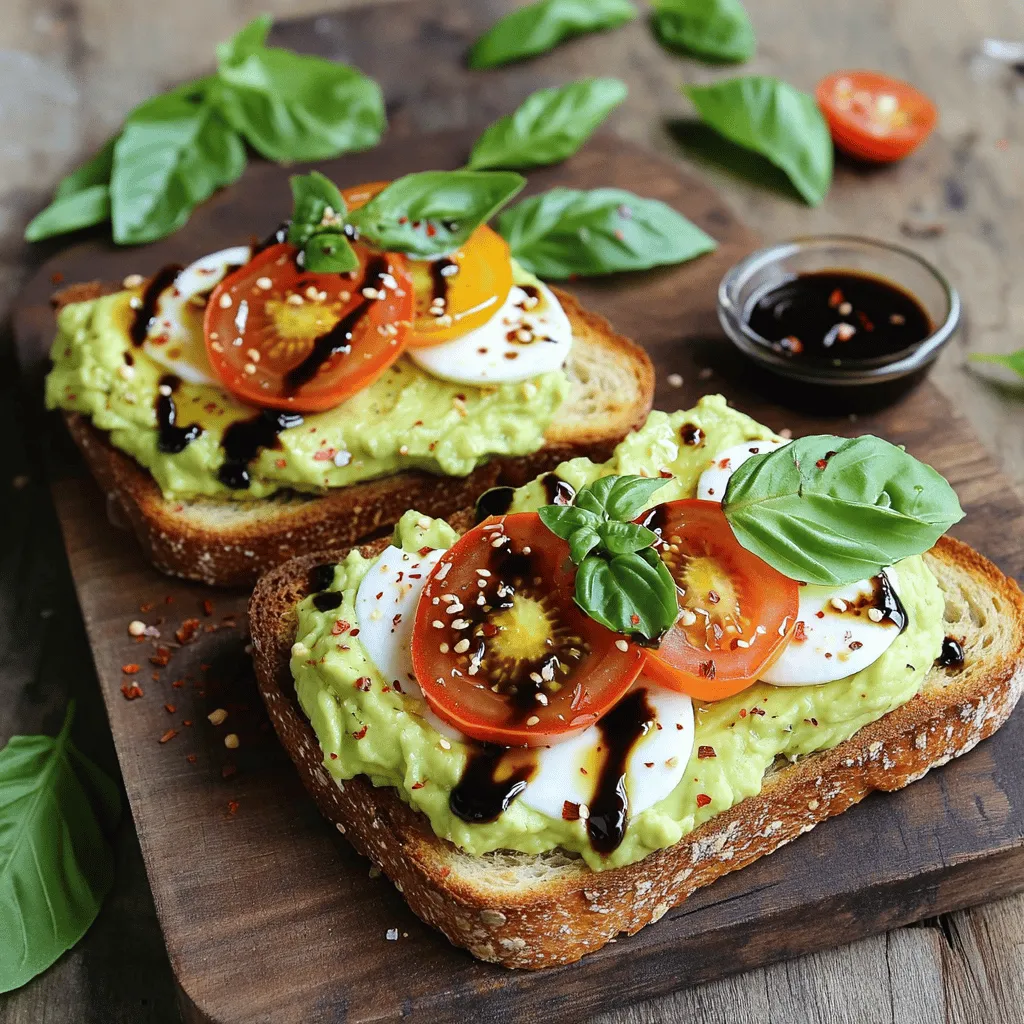 Caprese Avocado Toast Flavorful and Simple Recipe