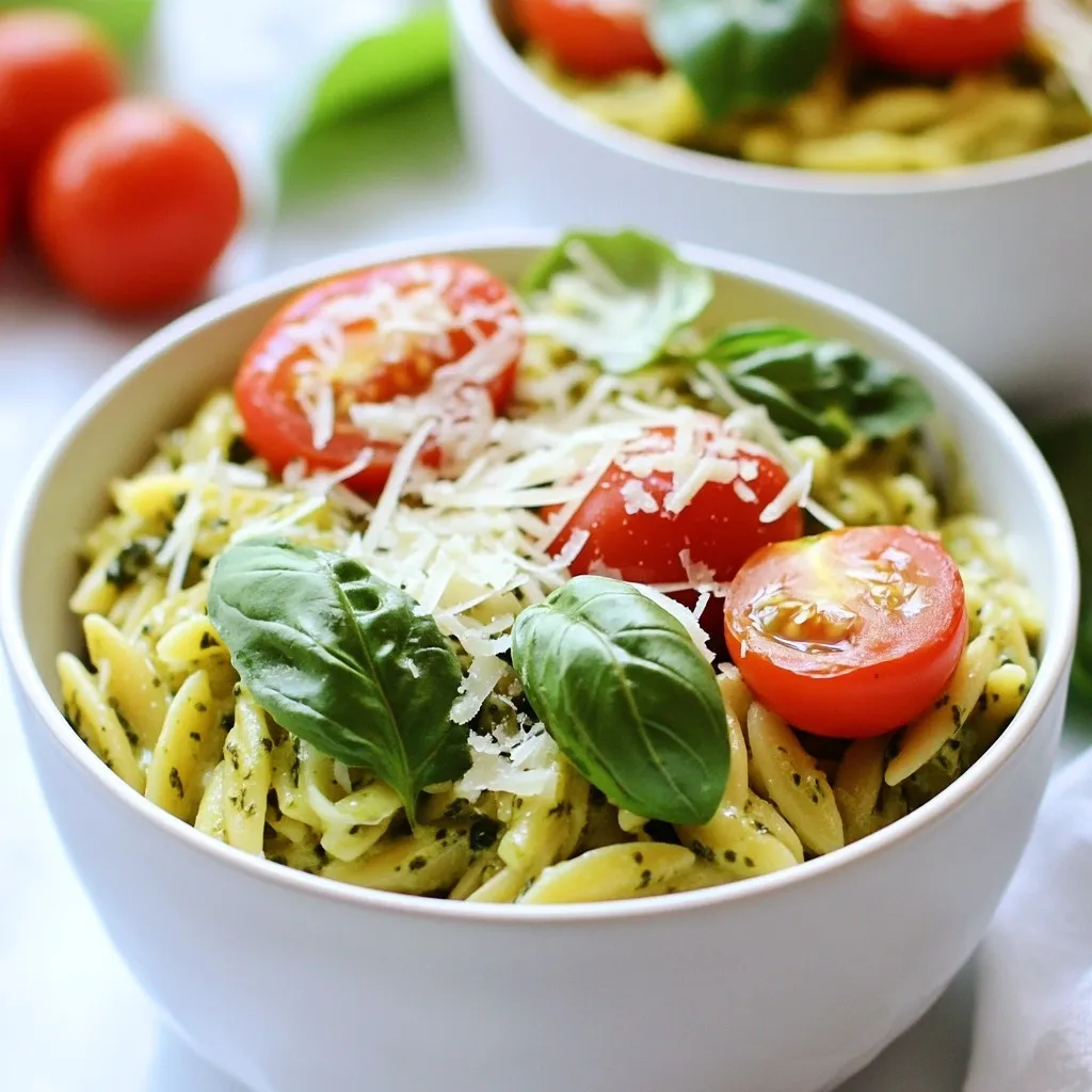 Creamy Pesto Orzo Quick and Flavorful Recipe