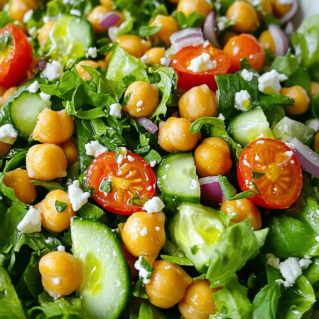Crispy Chickpea Salad Fresh and Flavorful Delight