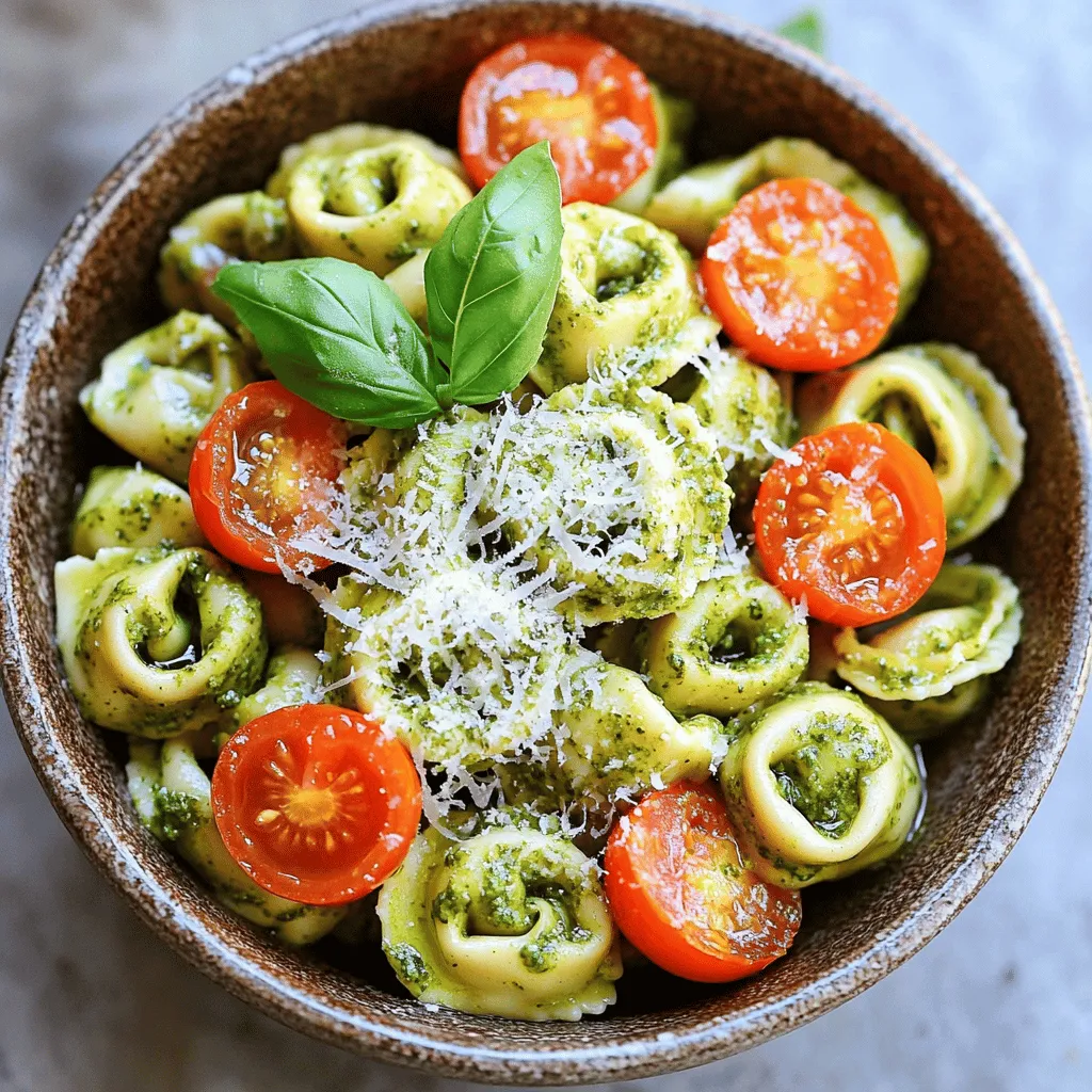 Creamy Pesto Tortellini Savory and Rich Delight