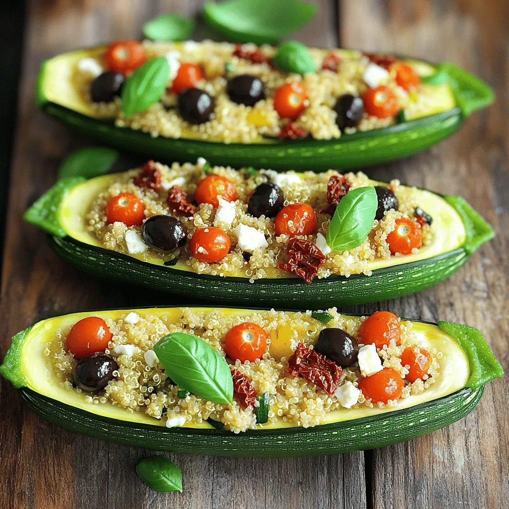Stuffed Zucchini Boats Delightful and Easy Recipe