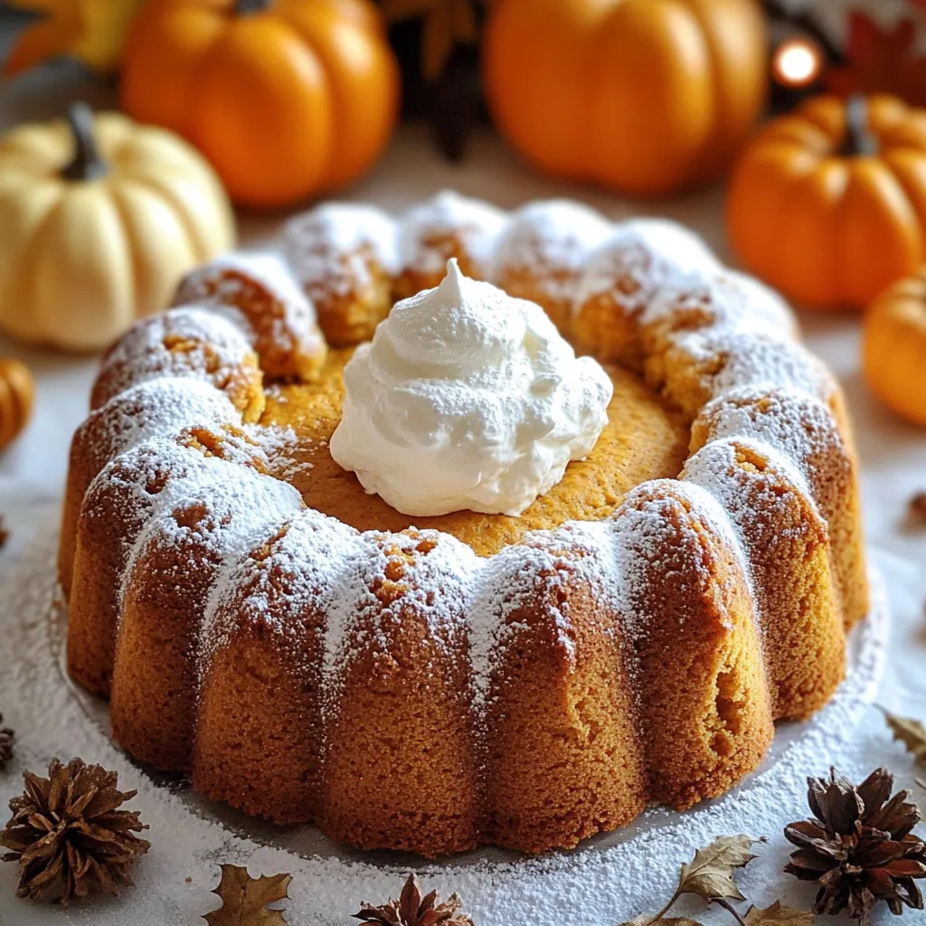 Pumpkin Cream Cheese Pound Cake Delightful and Simple