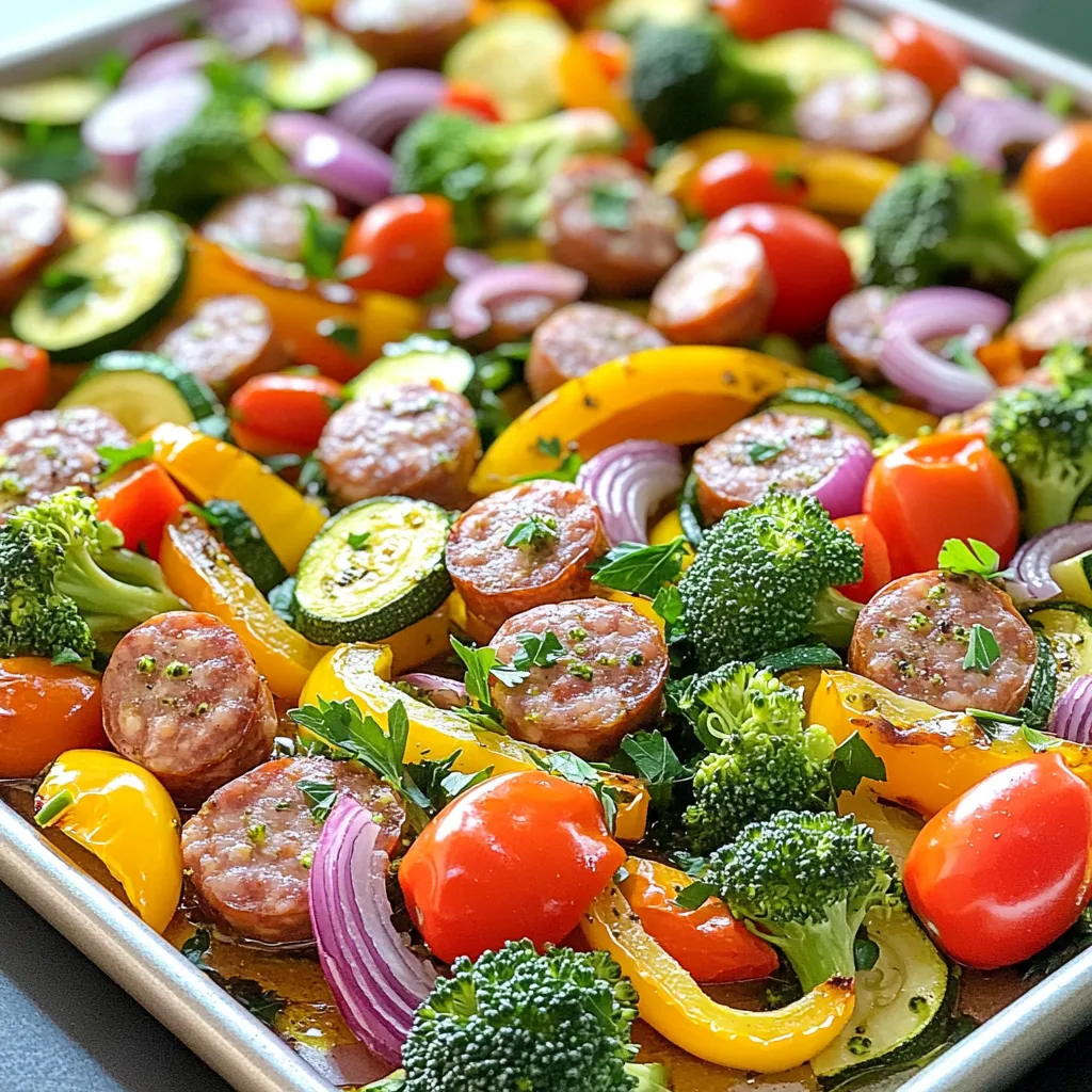 Sheet Pan Sausage and Veggies Tasty and Simple Dish