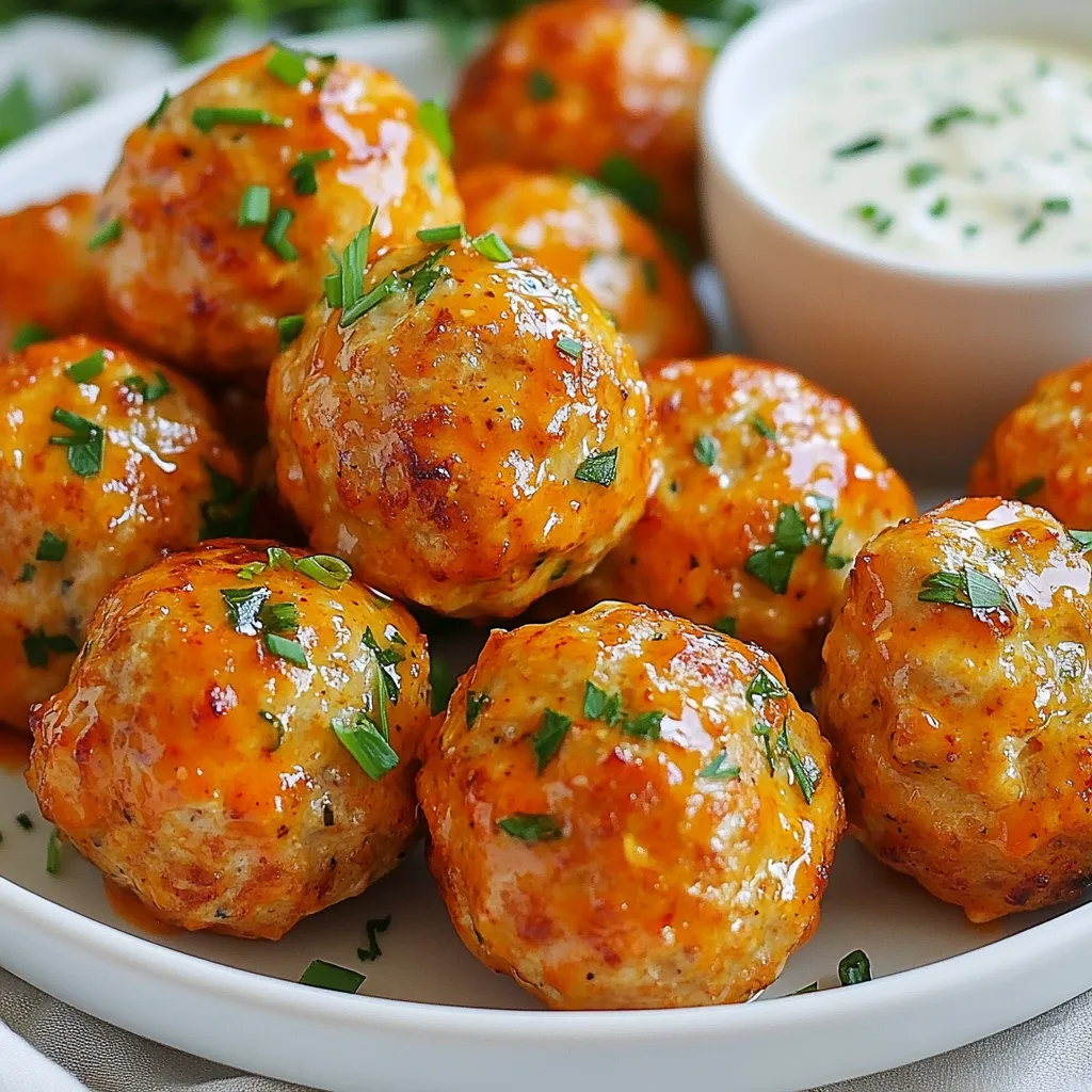 Buffalo Turkey Meatballs Quick and Tasty Recipe