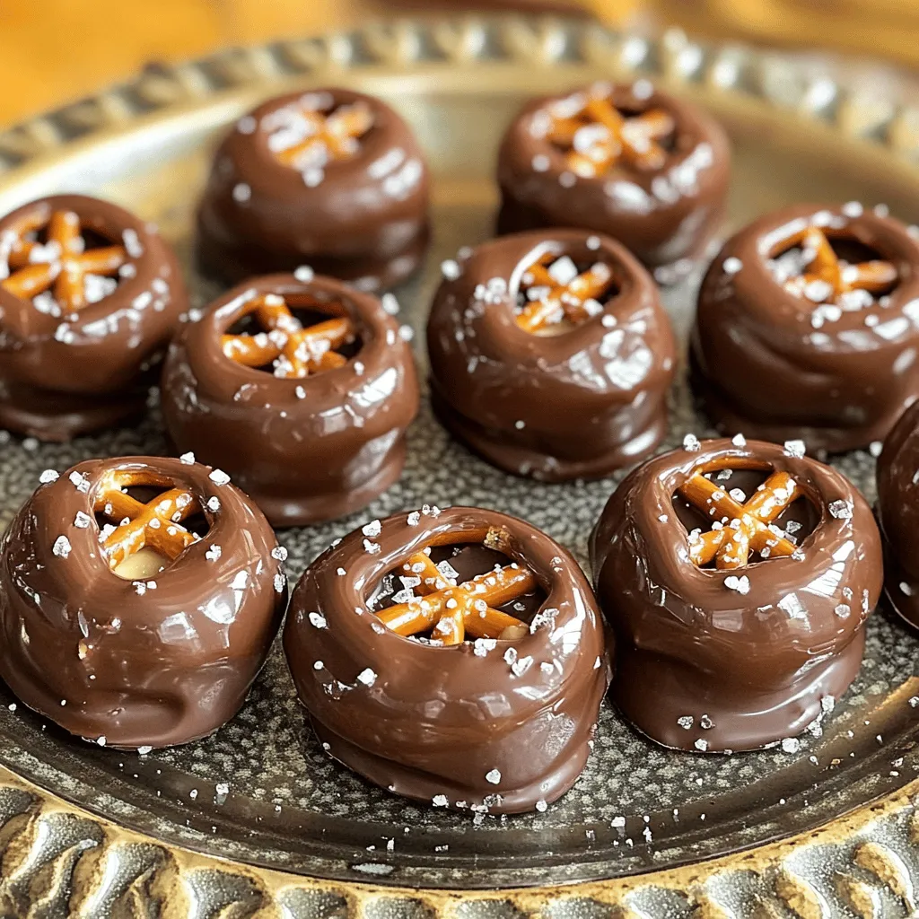 Chocolate Dipped Peanut Butter Pretzel Bites Delight