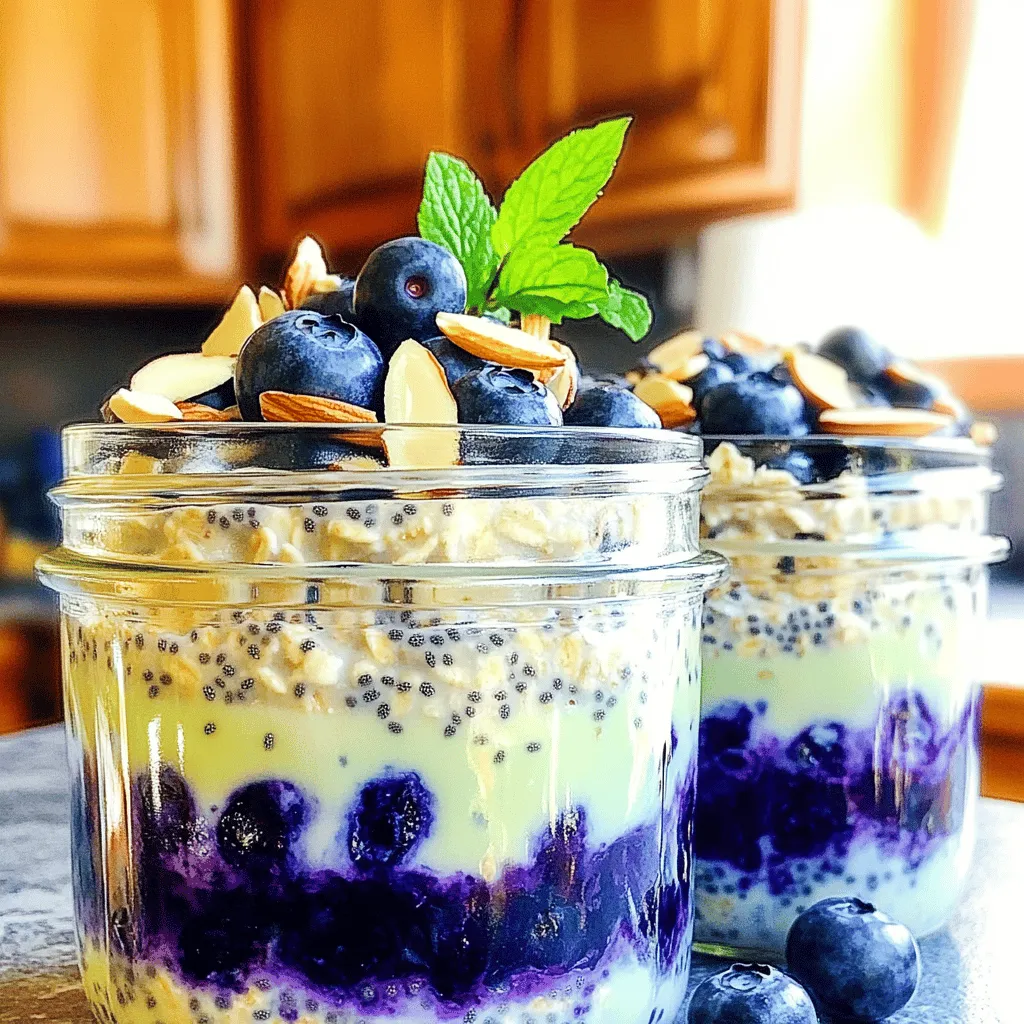 Blueberry Almond Overnight Oats Simple and Tasty Meal