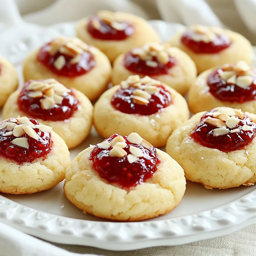 Raspberry Almond Thumbprint Cookies Easy Delightful Treat