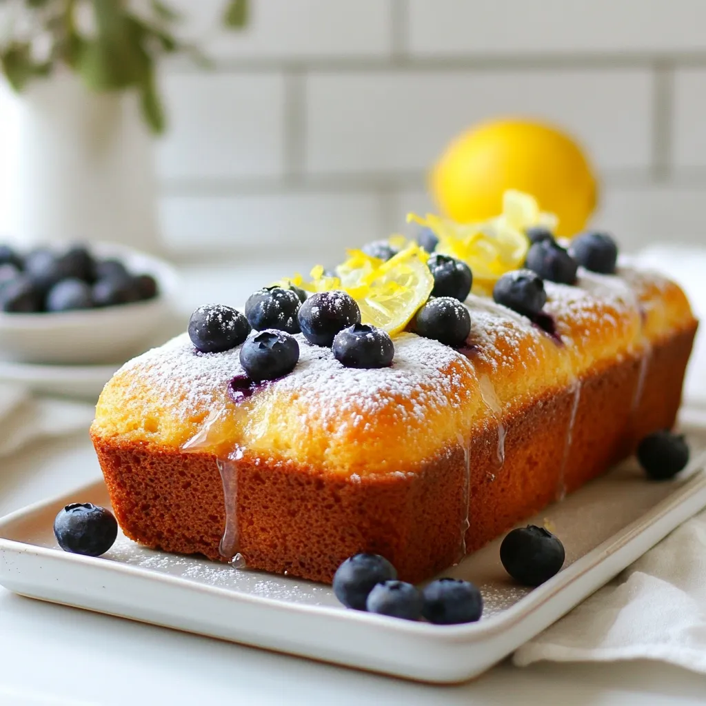 Lemon Blueberry Yogurt Loaf Delightful and Fresh Treat