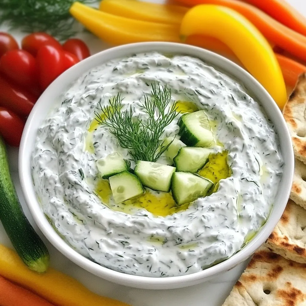 Creamy Greek Tzatziki Dip Perfect for Any Occasion
