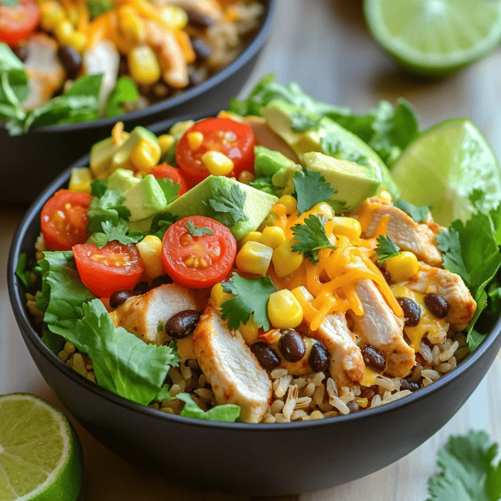 Savory Chicken Burrito Bowls Quick and Easy Recipe