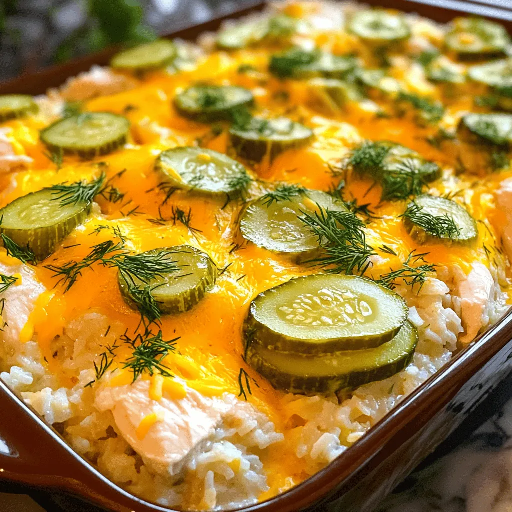 Pickle Ranch Chicken and Rice Bake Quick Comfort Meal