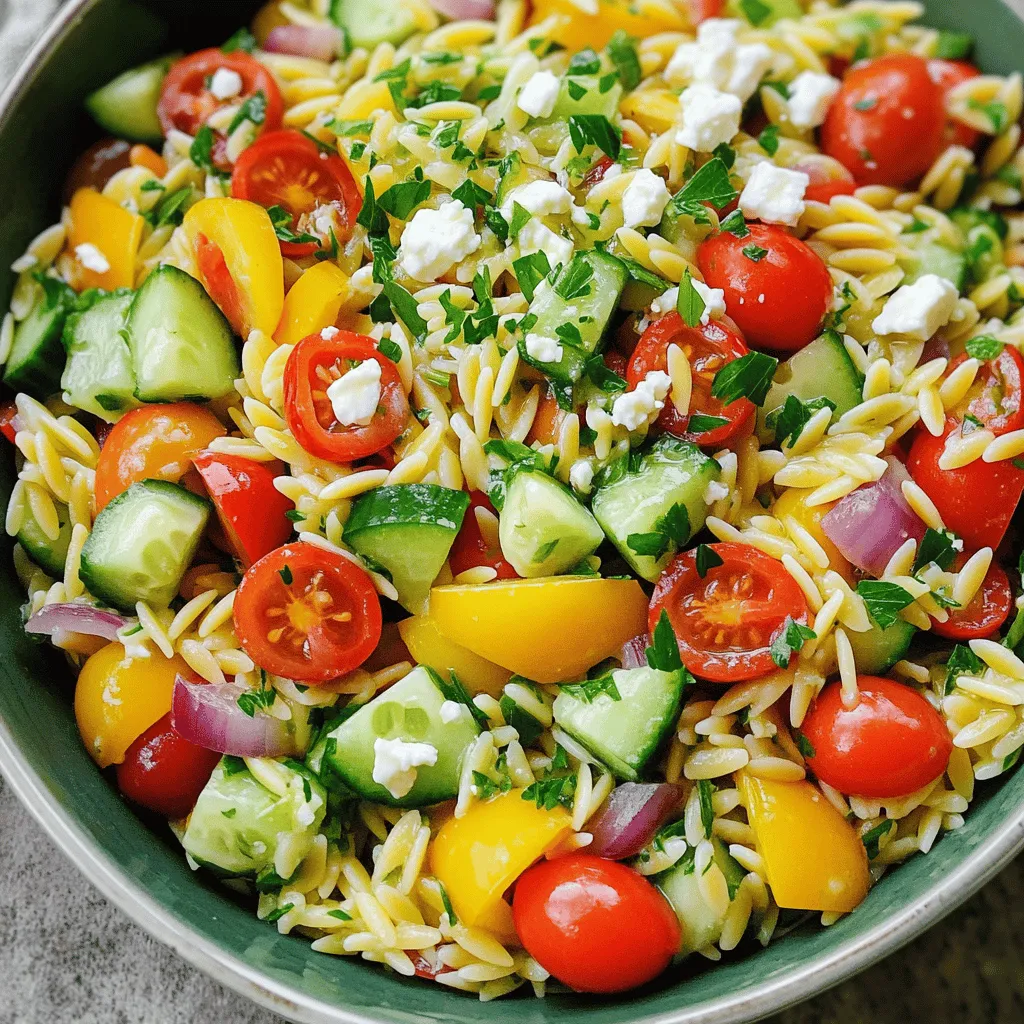 Mediterranean Orzo Salad Fresh and Flavorful Delight