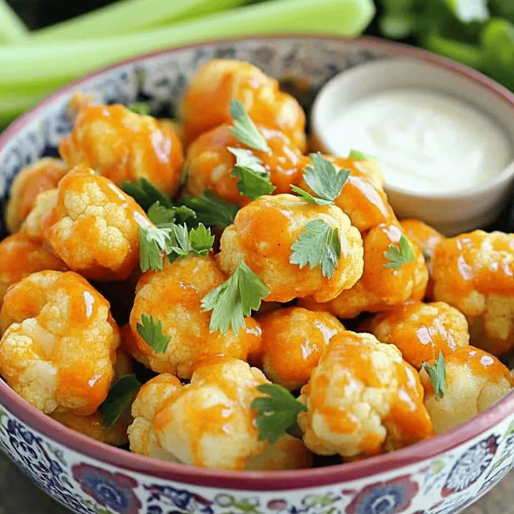 Air Fryer Buffalo Cauliflower Bites Tasty and Simple