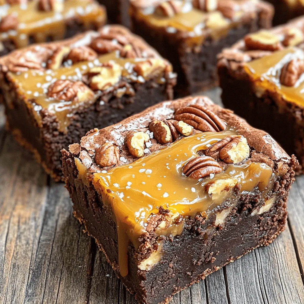 Caramel Pecan Pie Brownies Delightful and Rich Treat