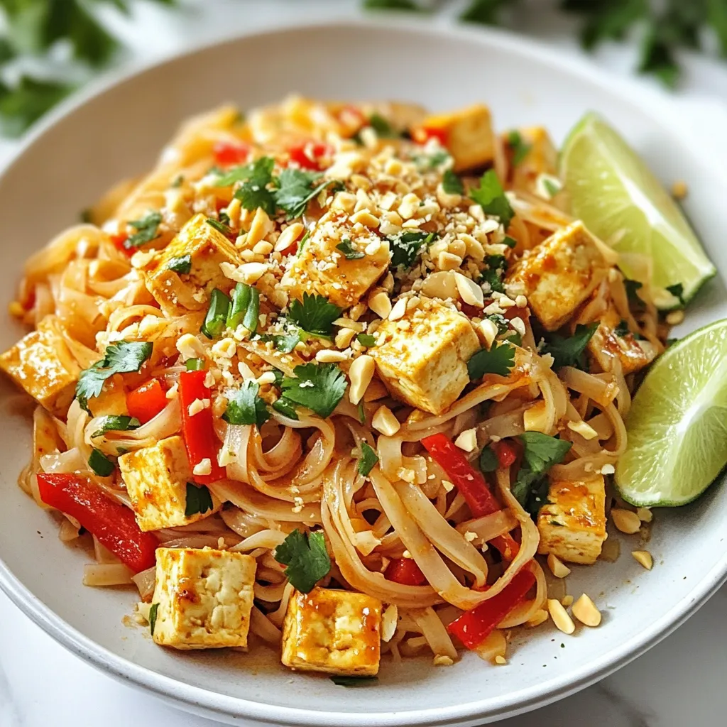 Easy Vegan Pad Thai Flavorful and Quick Meal