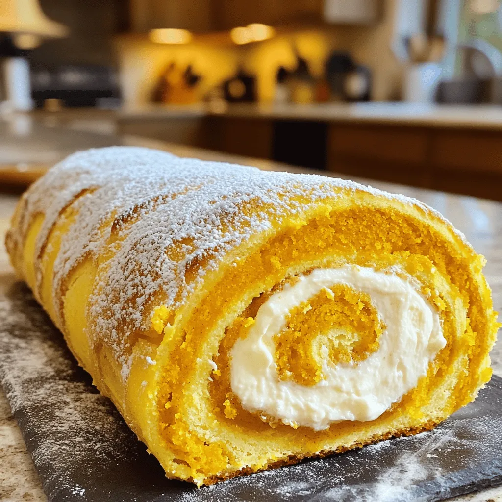 Easy Pumpkin Roll Cake Simple and Flavorful Delight