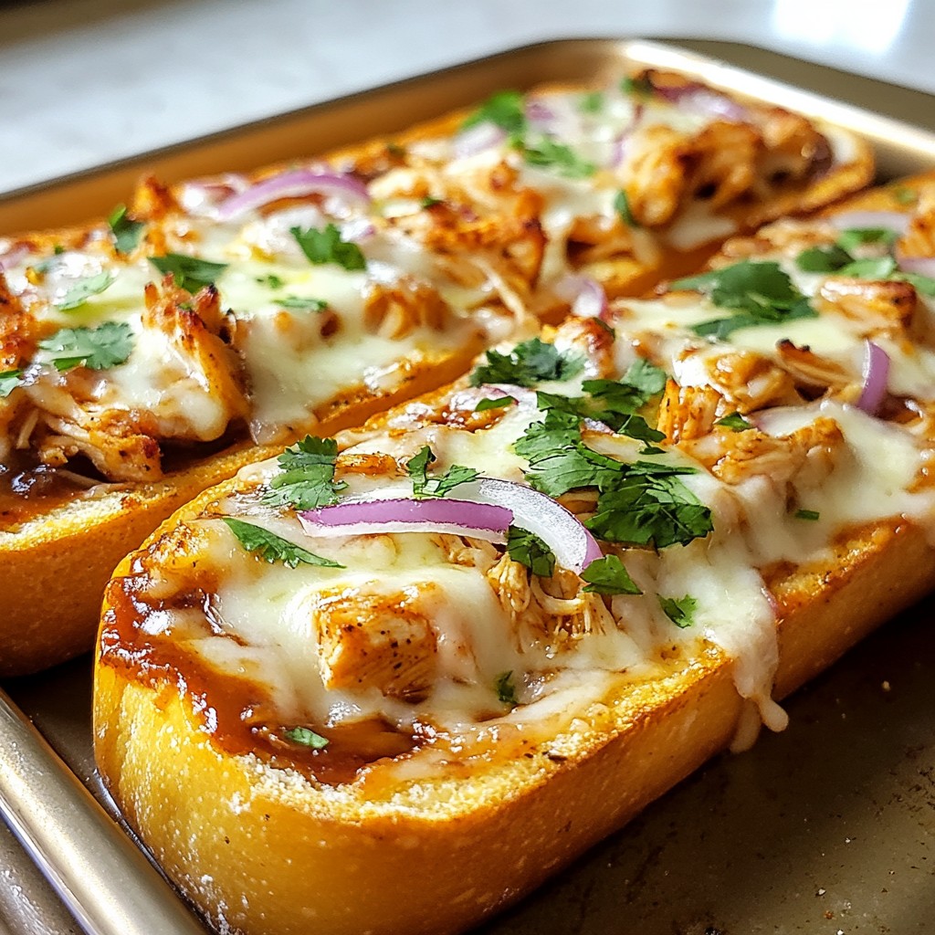 BBQ Chicken French Bread Pizza Delightful and Easy