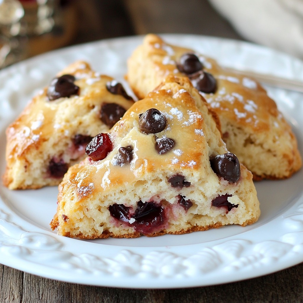 Cherry Chocolate Chip Scones Delightful and Easy Recipe