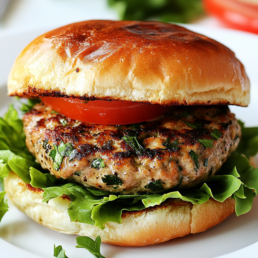 Garlic Herb Turkey Burgers Flavorful and Juicy Delight