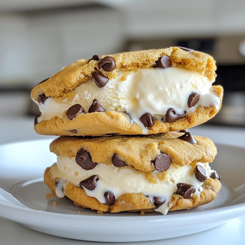 Cookie Dough Ice Cream Sandwiches Easy and Fun Treat