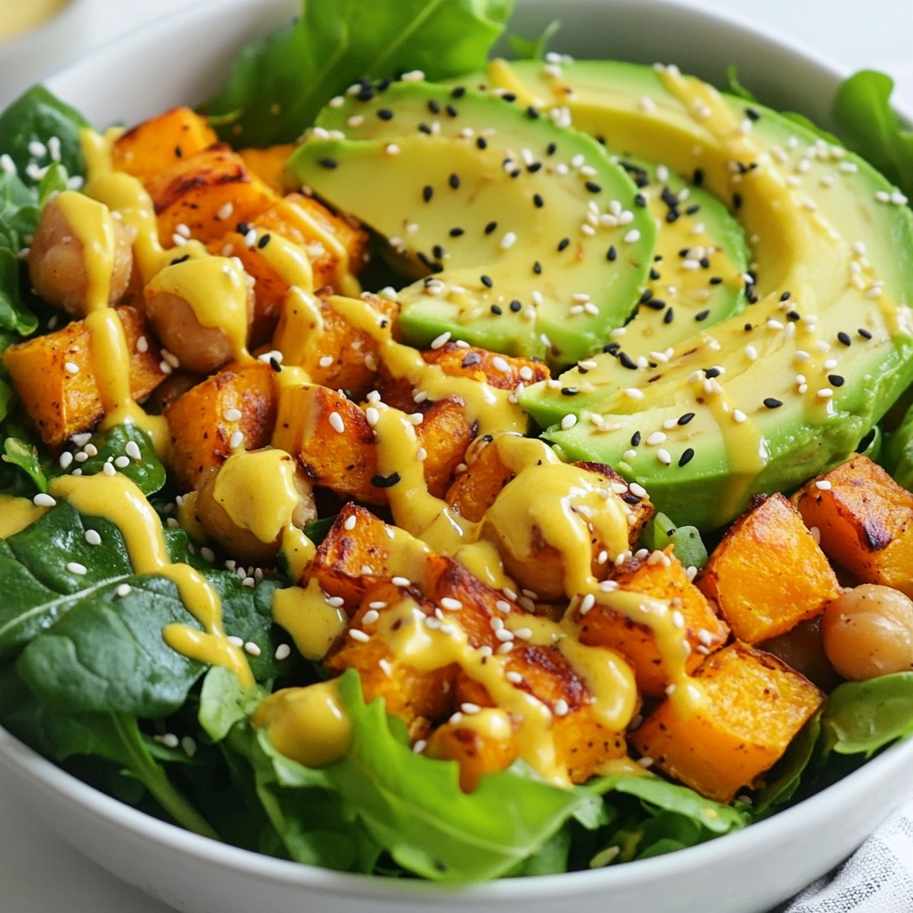 Savory Sweet Potato Chickpea Buddha Bowl Recipe