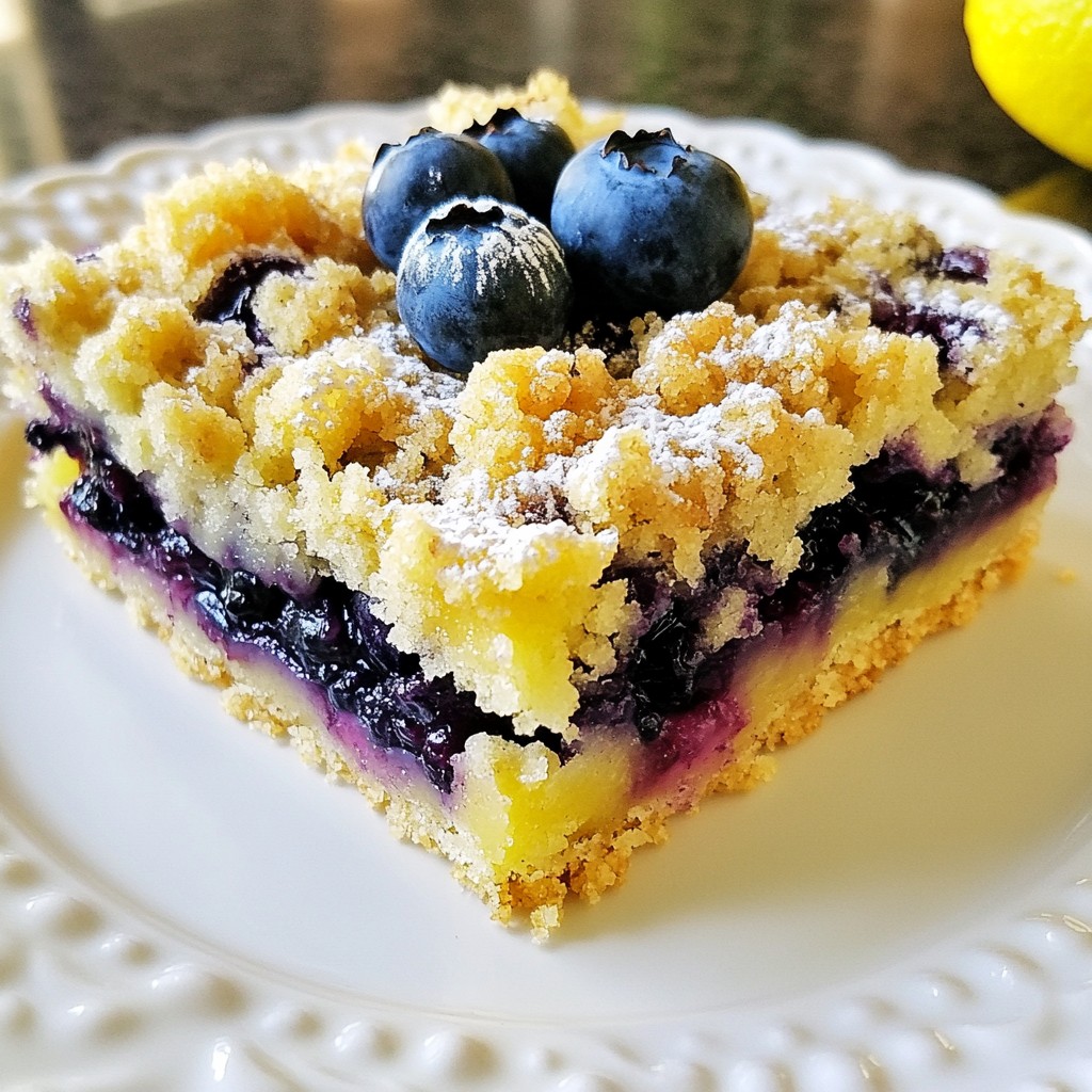 Lemon Blueberry Crumb Bars Flavorful and Easy Treat