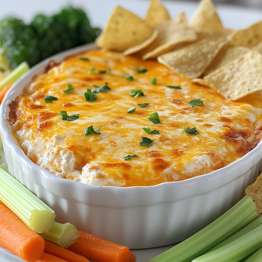 Cheesy Buffalo Chicken Dip Tasty Game Day Delight
