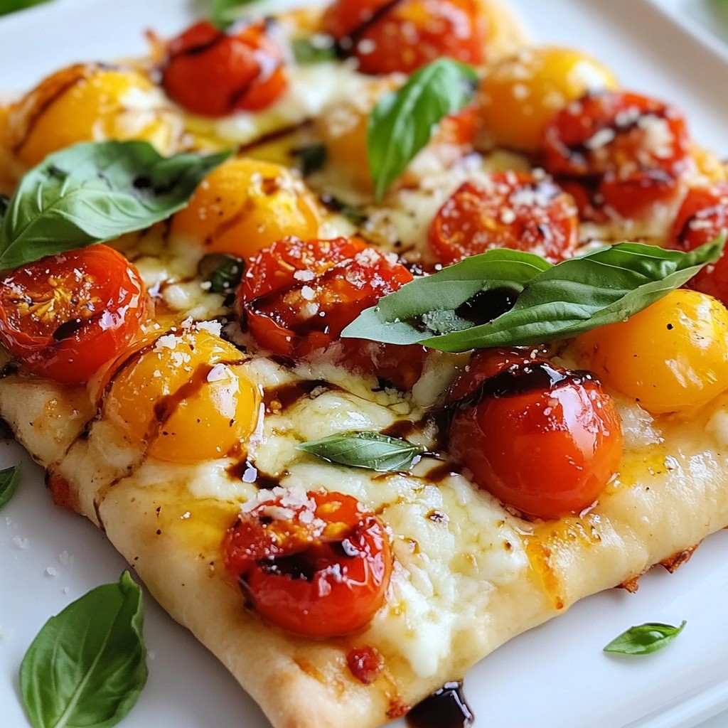 Roasted Tomato Basil Flatbread Flavorful Crostini Treat